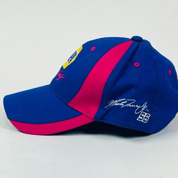 NAPA Racing Martin Truex Jr. Blue Pink Breast Cancer Awareness Racing Ball Cap - Picture 2 of 6